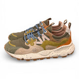 Sneaker uomo Yamano 3 1F06 canvas military Flower Mountain 
