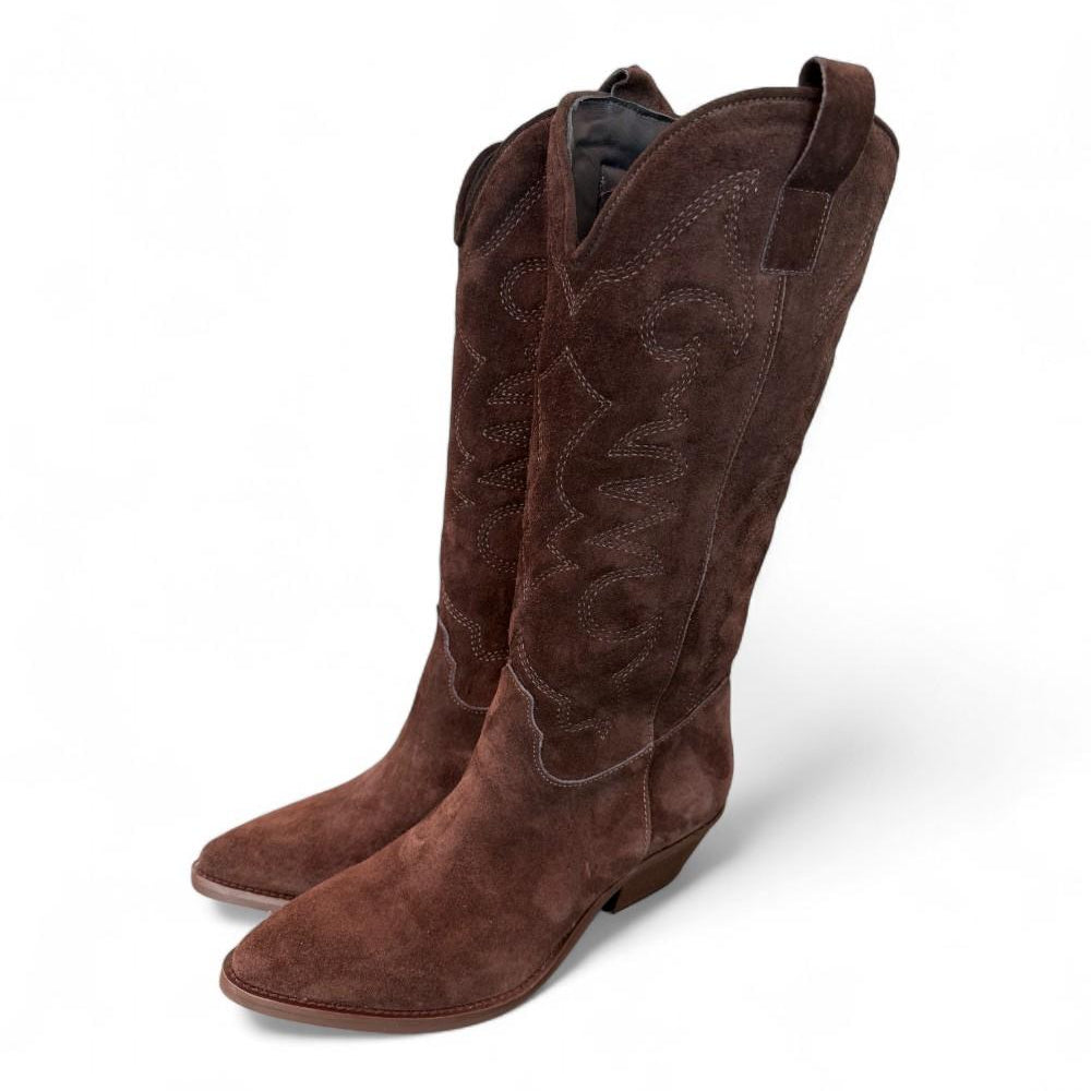 Stivale texano suede testa di moro Ranye 