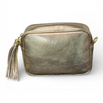 Borsina camera case pelle platino 