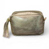 Borsina camera case pelle platino 