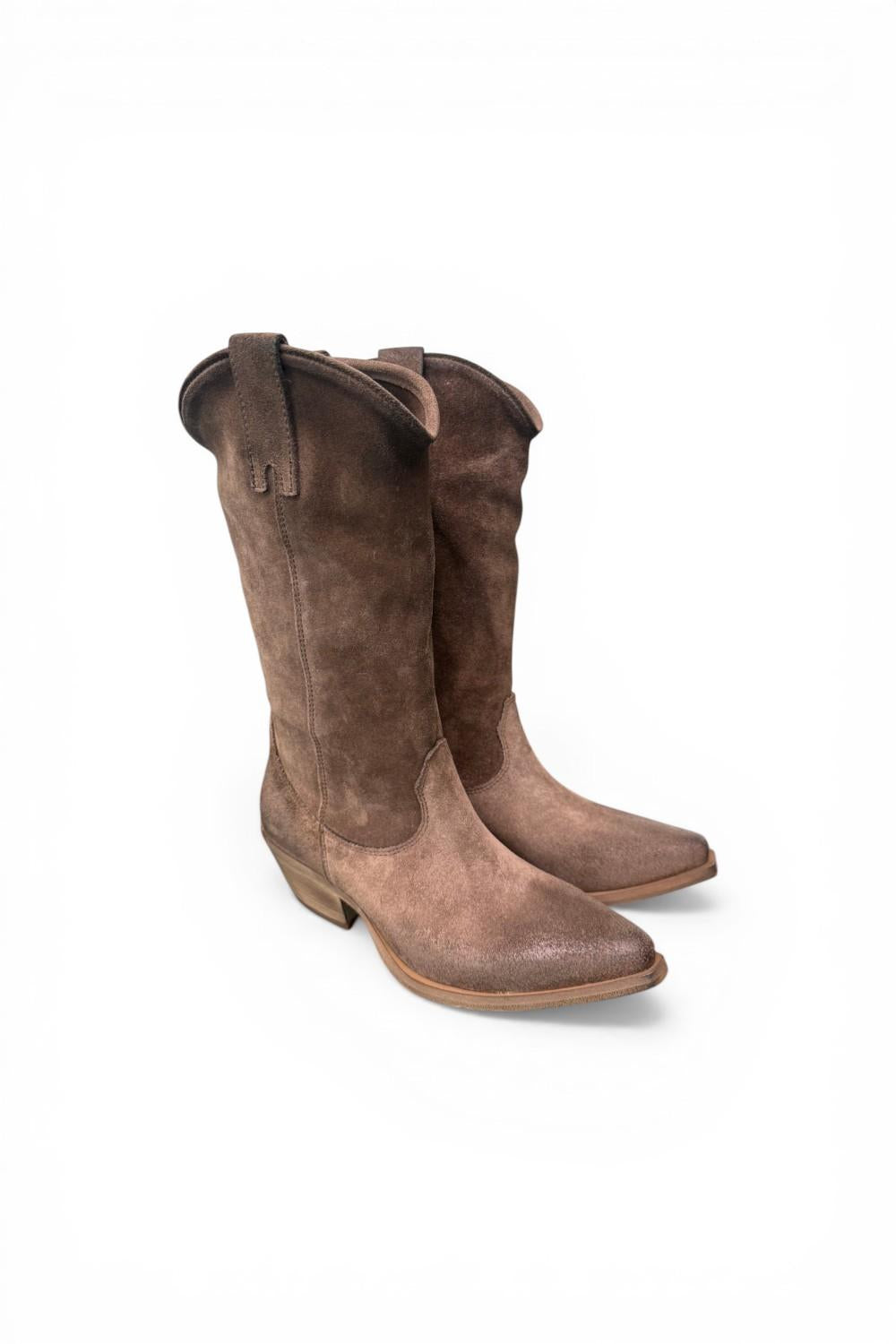 Stivale texano suede mustang Metisse<BR/> 