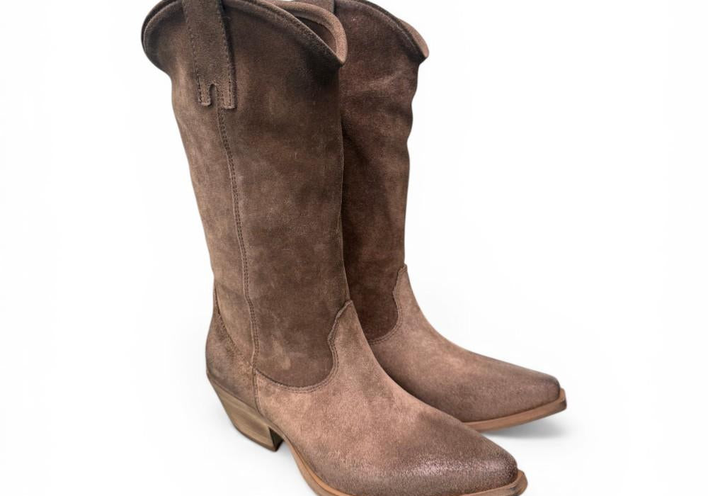 Stivale texano suede mustang Metisse<BR/> 