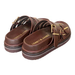 Ciabatta platform testa di moro Janet<BR/> <BR/> 