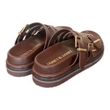Ciabatta platform testa di moro Janet<BR/> <BR/> 