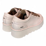 Scarpa allacciata donna Panchic P003 pelle avorio 