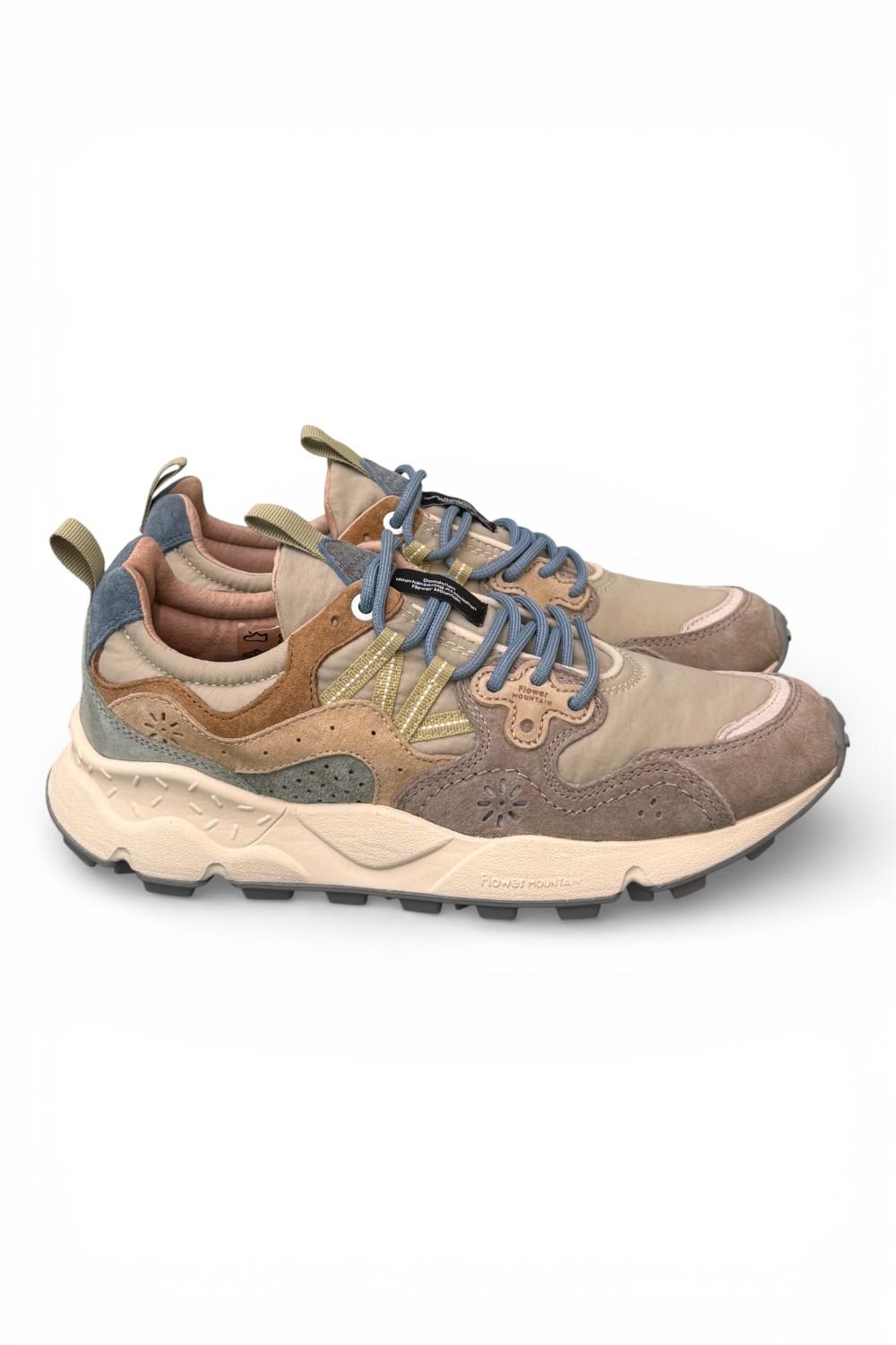 Sneaker uomo Yamano 3 1D53 grey beige Flower Mountain 