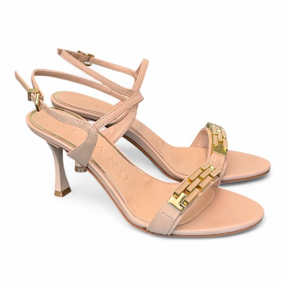 Sandalo Albano nude accessorio tacco 7 