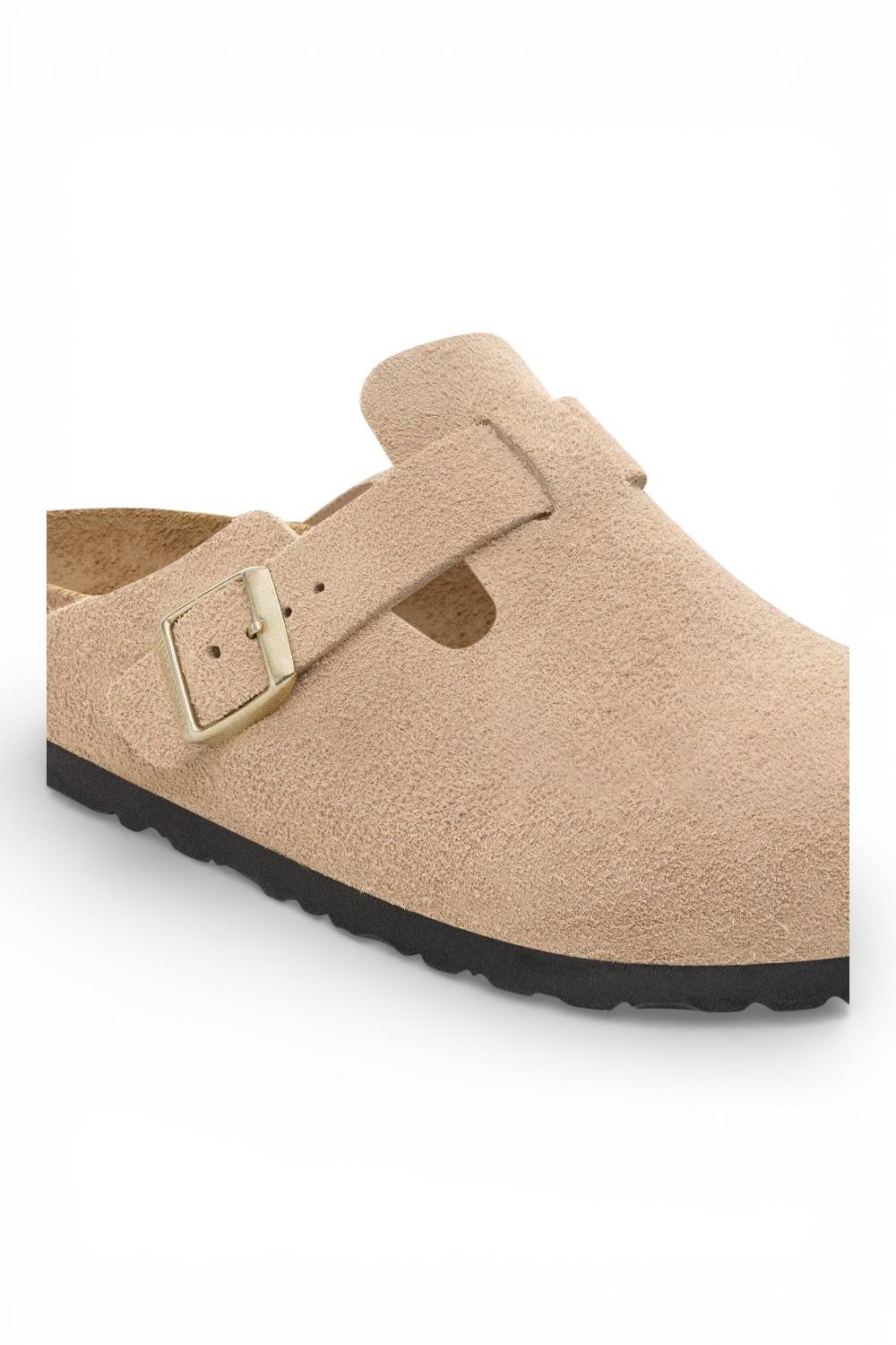 Sabot Boston Birkenstock Suede sandcastle 1030883 
