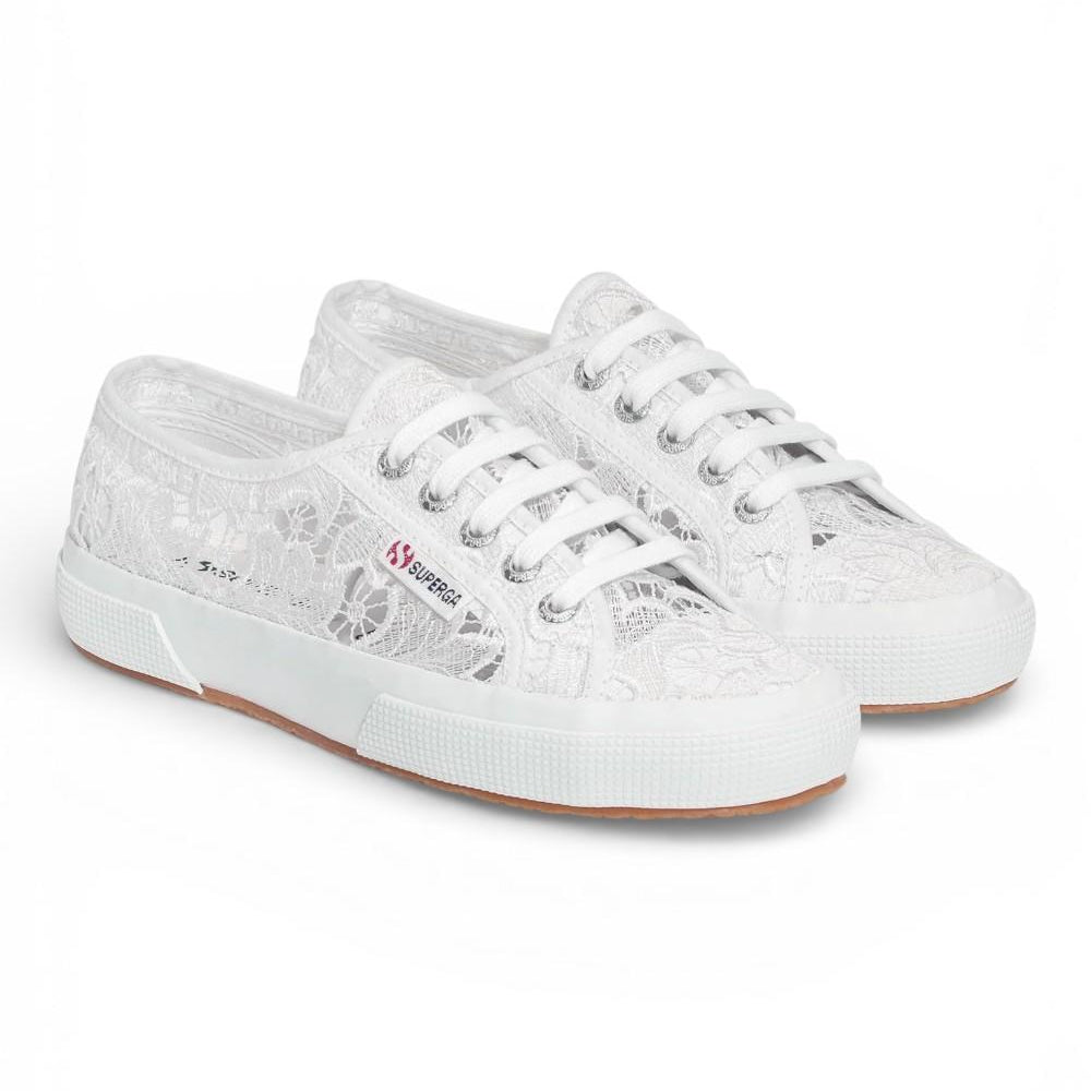 Sneaker Superga Cotu Macramé bianca 