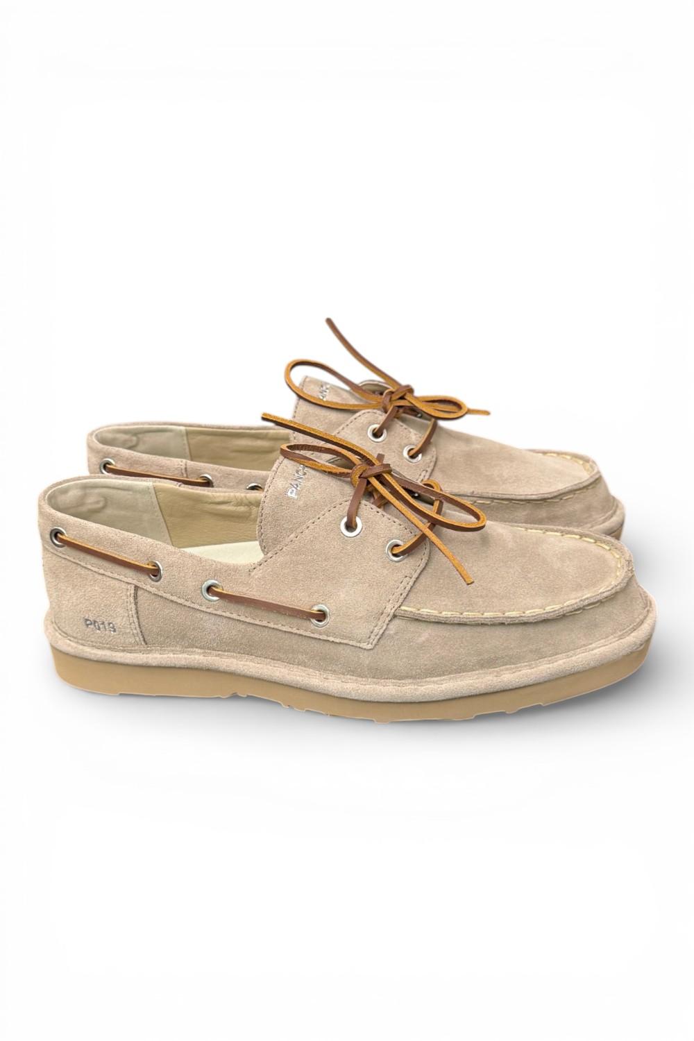 Allacciato barca uomo Panchic suede Dove Grey<BR/> 