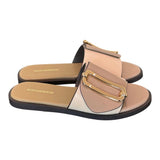 Ciabatta fibbia beige latte Noa Harmon 