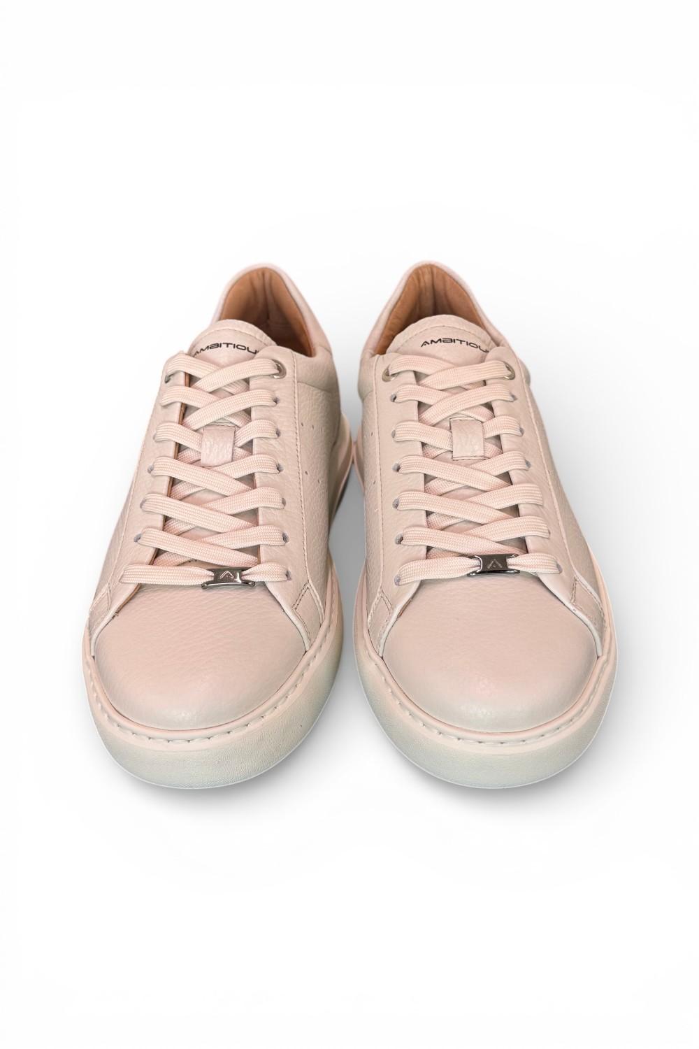 Sneaker pelle latte Ambitious 
