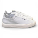 Sneaker uomo pelle bianca taglio vivo Stokton<BR/> 