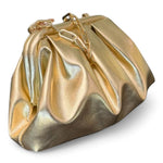 Pochette piccola pouf Scarlet platino 