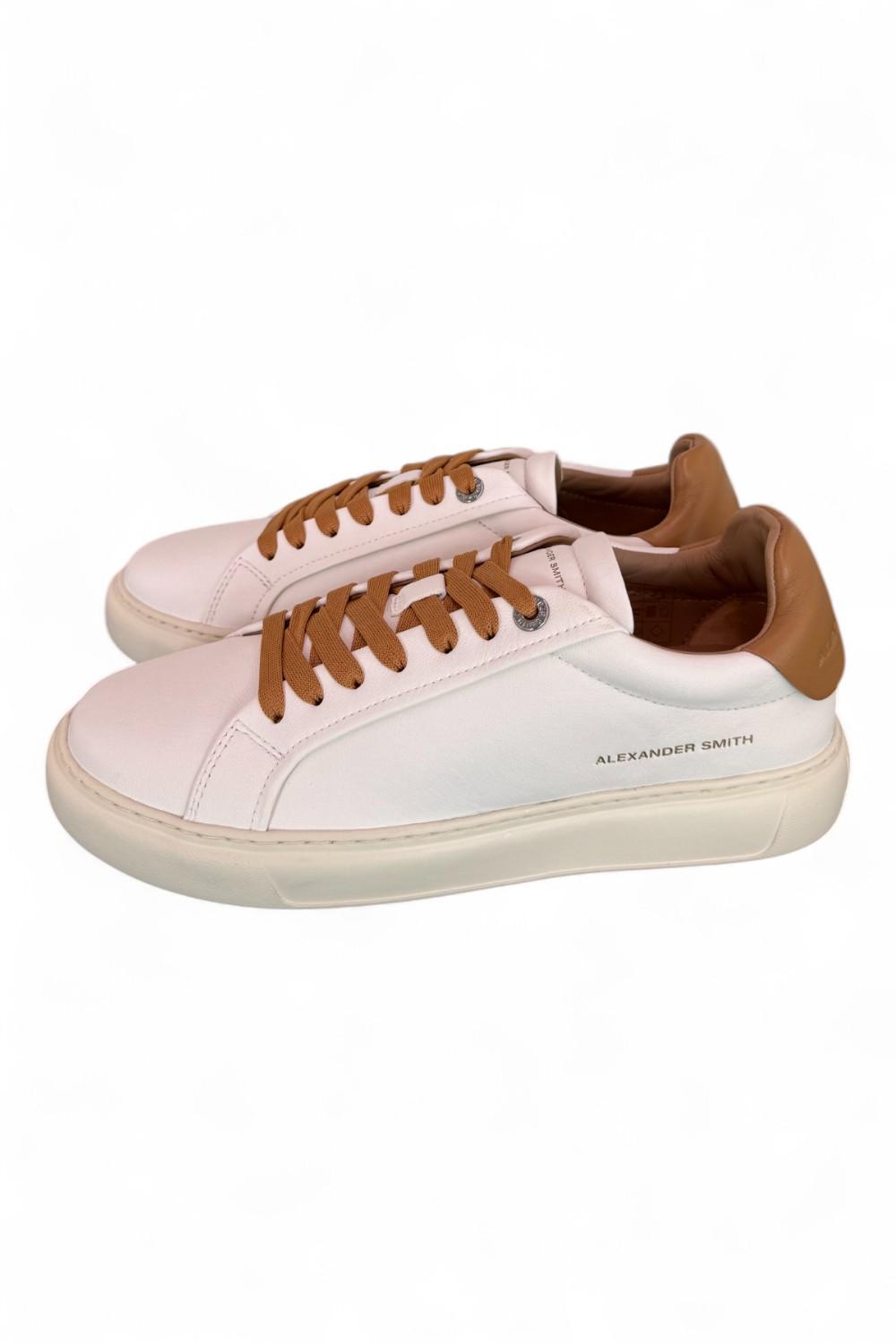 Sneaker uomo Soho white mustard Alexander Smith<BR/> 