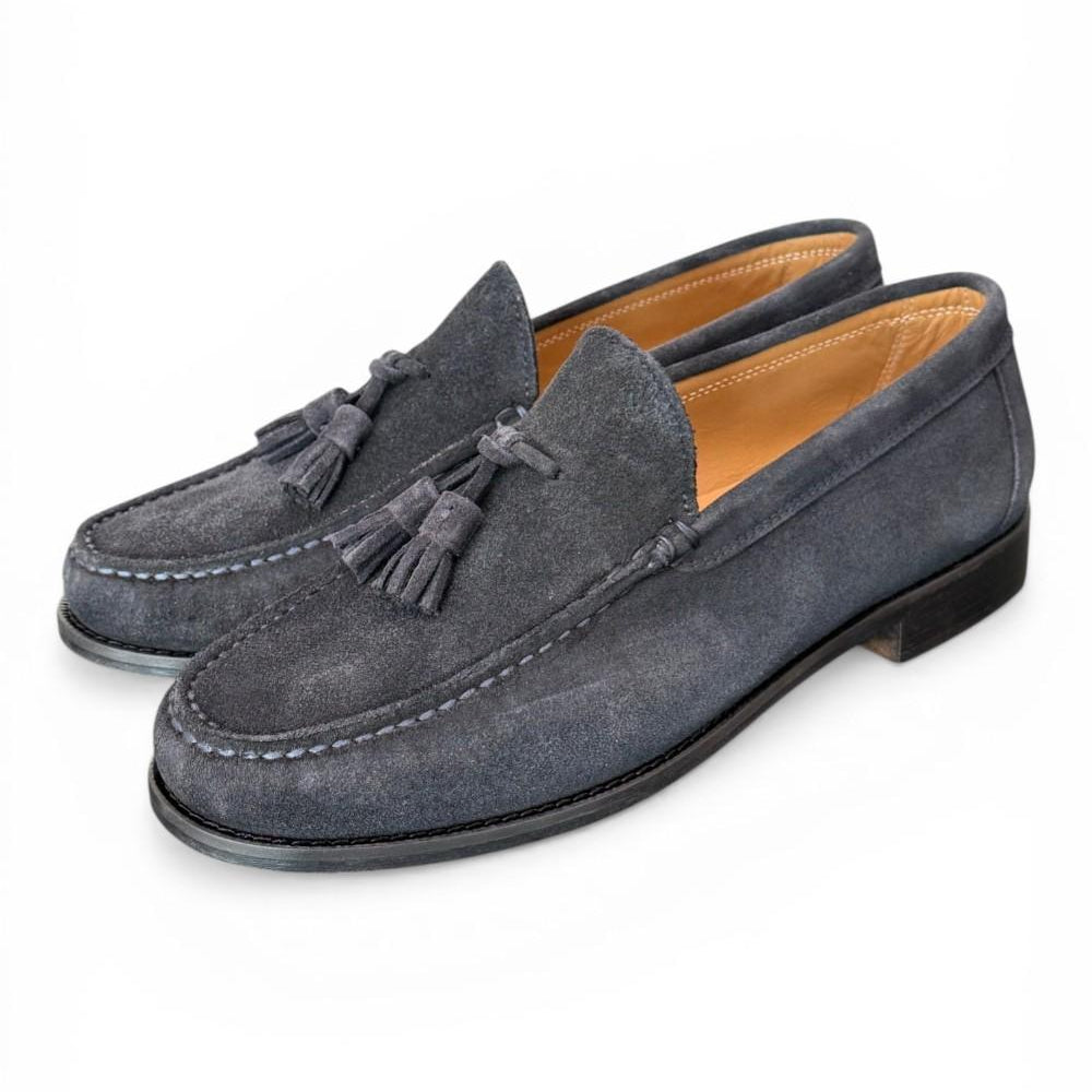 Mocassino mappetti suede blu Kebo 