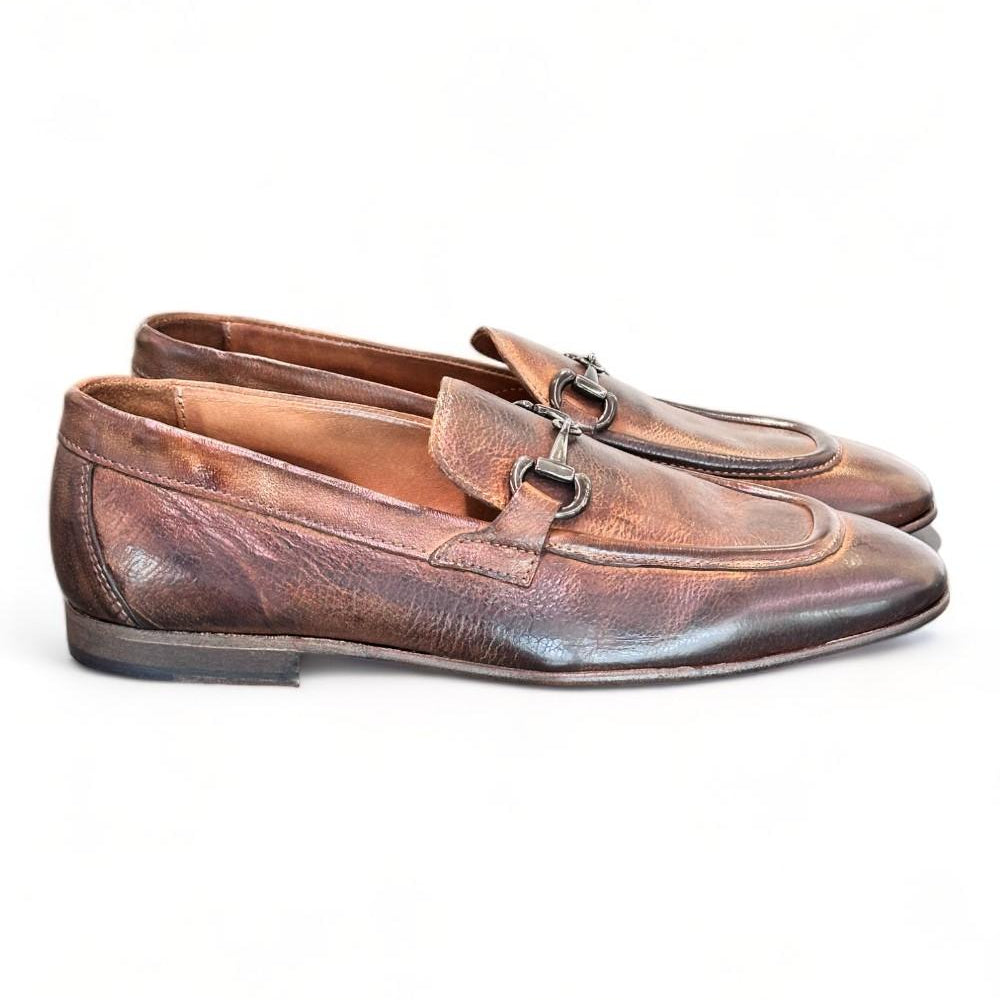 Mocassino accessorio cuoio tuffato Pawelks<BR/> 
