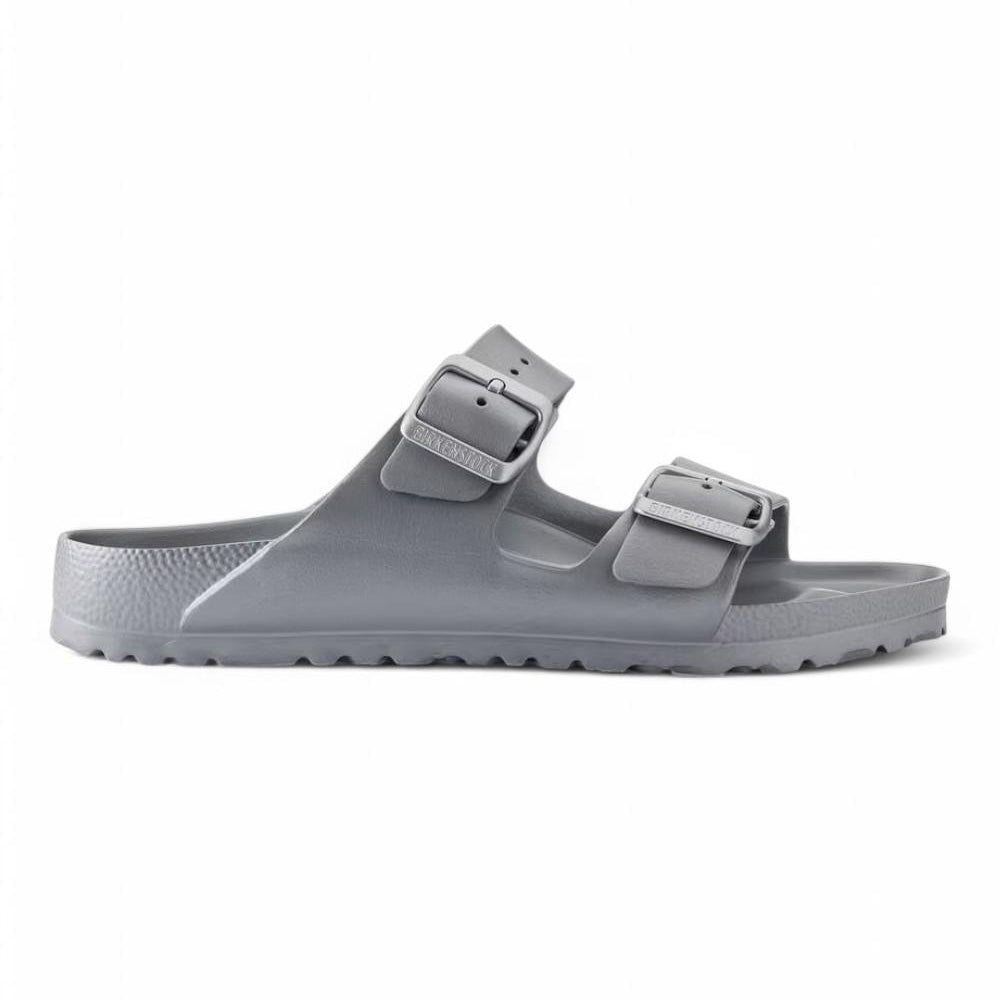 Ciabatta Arizona gomma metallic silver uomo Birkenstock 1003490<BR/> <BR/> 
