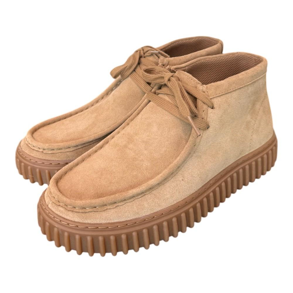 Polacco uomo Torhill Hi Dark sand suede Clarks<BR/> 