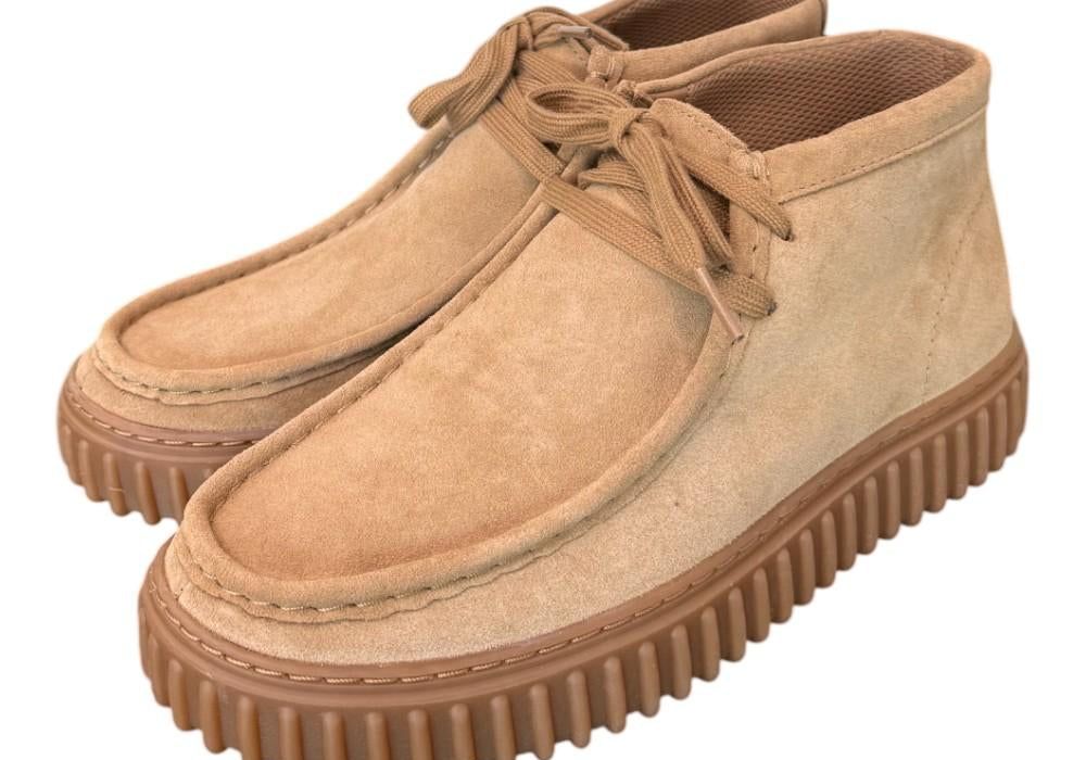 Polacco uomo Torhill Hi Dark sand suede Clarks<BR/> 