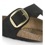 Ciabatta Gizeh Big Buckle nabuk black Birkenstock 1023966 