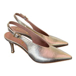 Slingback pelle platino Ranye T70<BR/> 