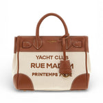 Shopping Riviera Tote bag mini beige brown Rue Madam 