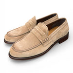 Mocassino camoscio beige Franco Fedele 