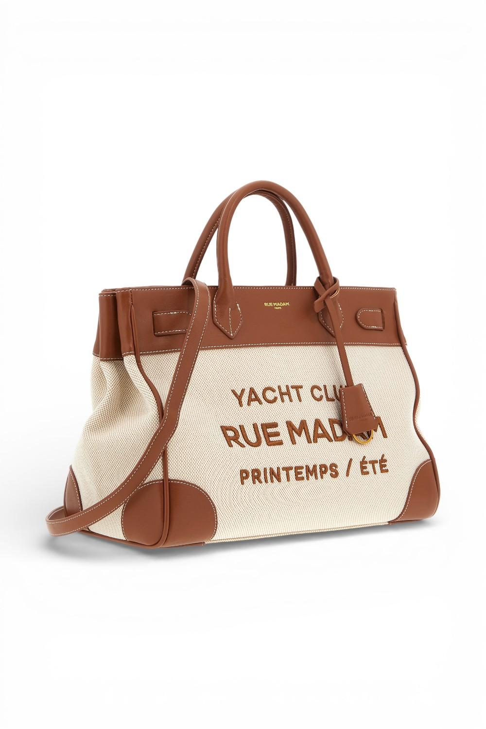 Shopping Riviera Tote bag beige brown Rue Madam 
