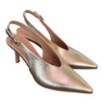 Slingback pelle platino Ranye T70<BR/> 