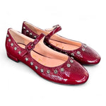 Ballerina borchie vernice bordeaux Matteo Pitti 