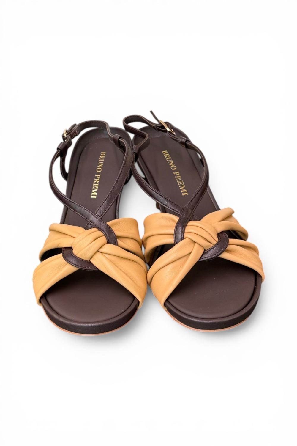 Sandalo nodo camel marrone Bruno Premi 