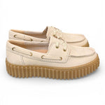 Barca Clarks Boat Cleyhill Torhill nabuk latte 