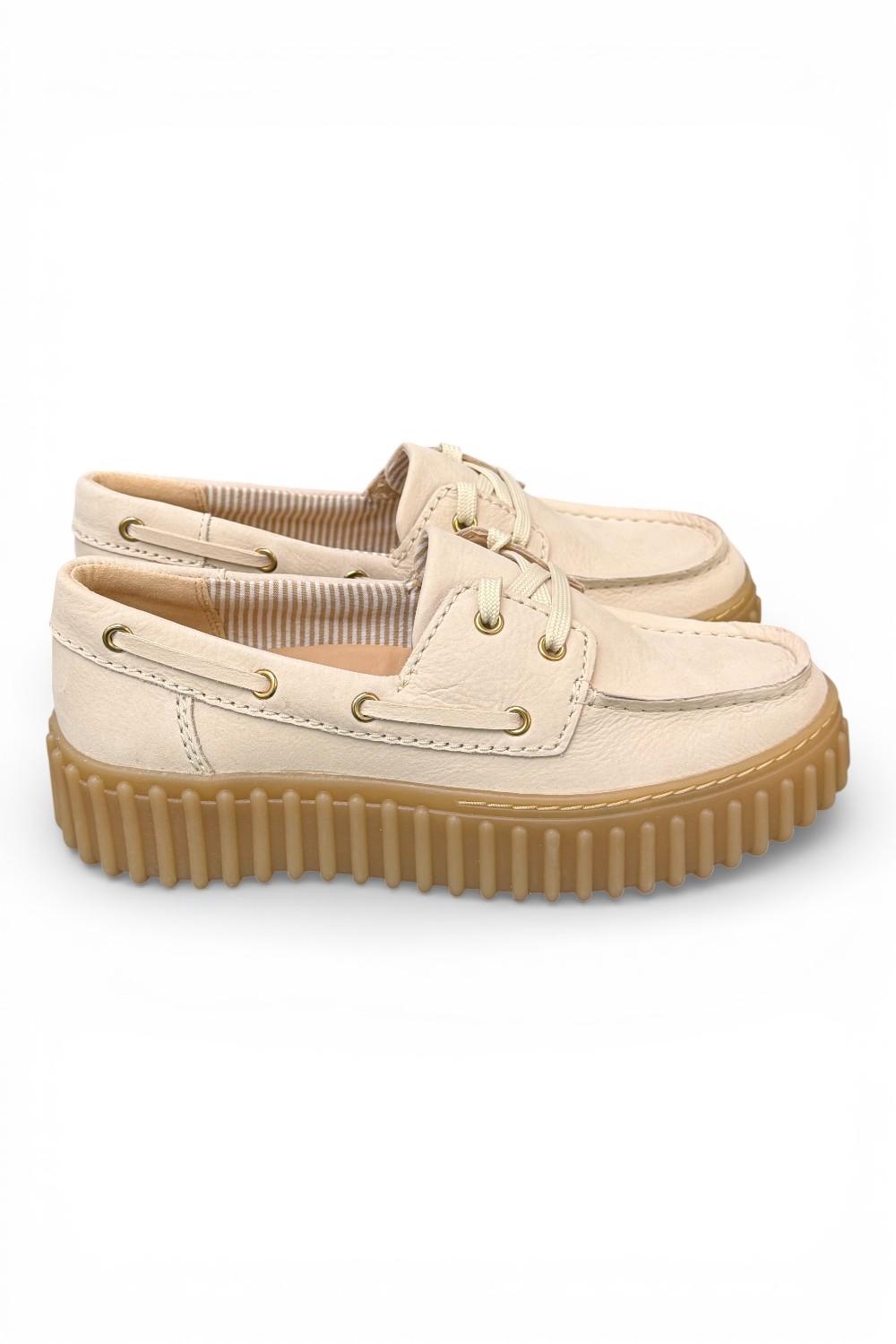 Barca Clarks Boat Cleyhill Torhill nabuk latte 