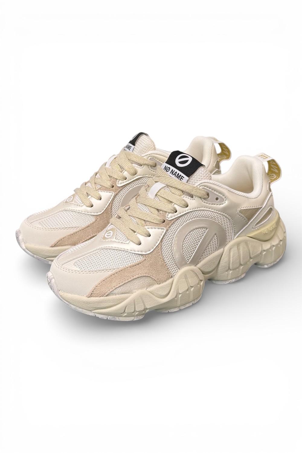 Sneaker No Name Krazee runner bianca beige<BR/> 