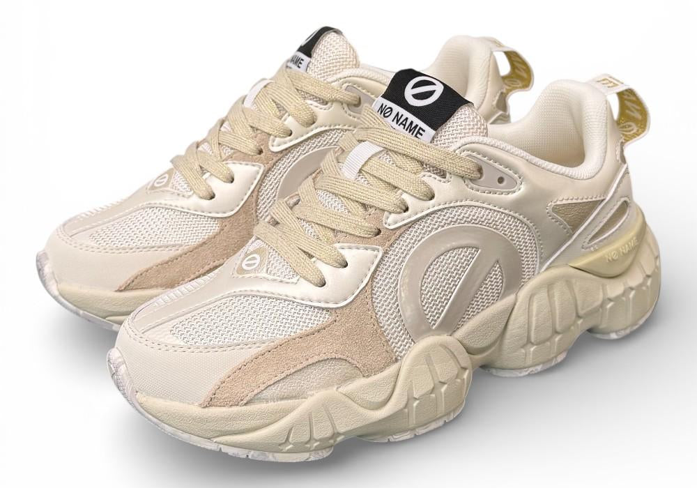 Sneaker No Name Krazee runner bianca beige<BR/> 