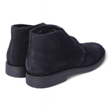 Polacco uomo suede blu Antica Cuoieria 
