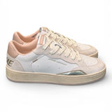 Sneaker bianca beige rosa basket Crime London 