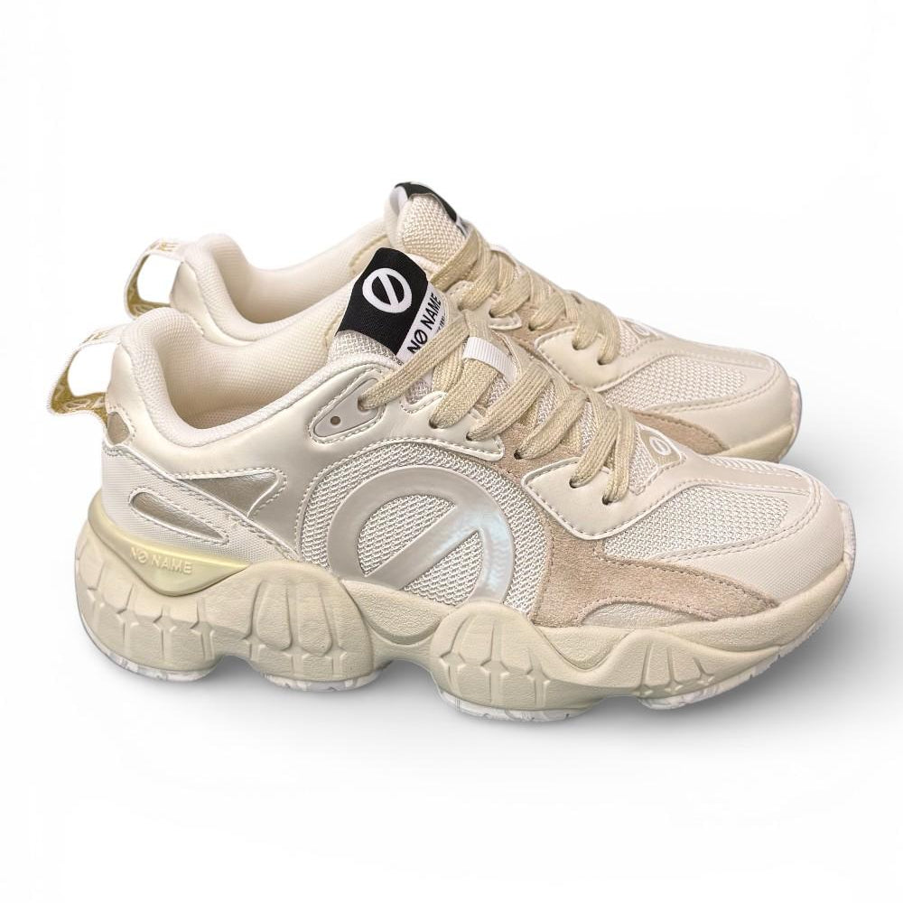 Sneaker No Name Krazee runner bianca beige<BR/> 