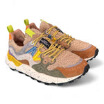 Sneaker donna Flower Mountain Yamano 3 4D52 Teddy mud grey 