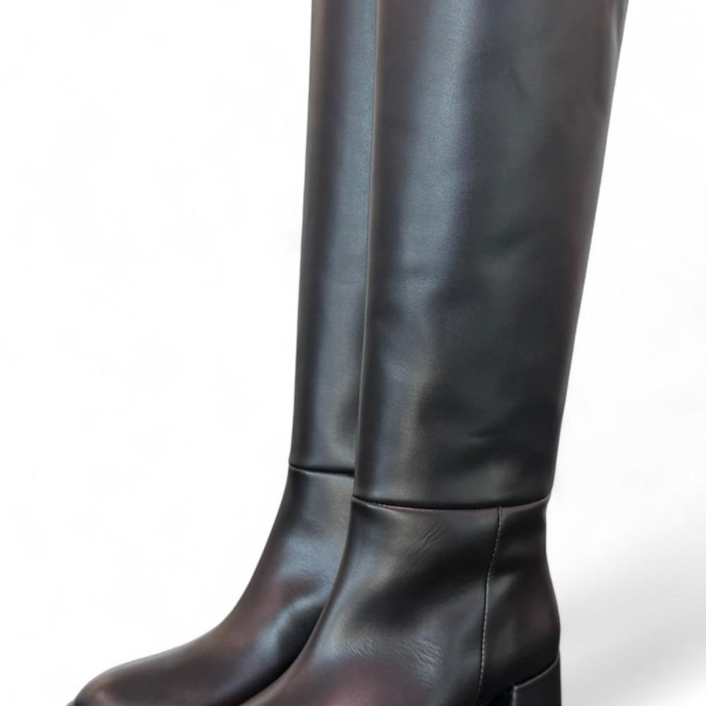 Stivale nappa nera T50 grosso Bianca Di<BR/> 