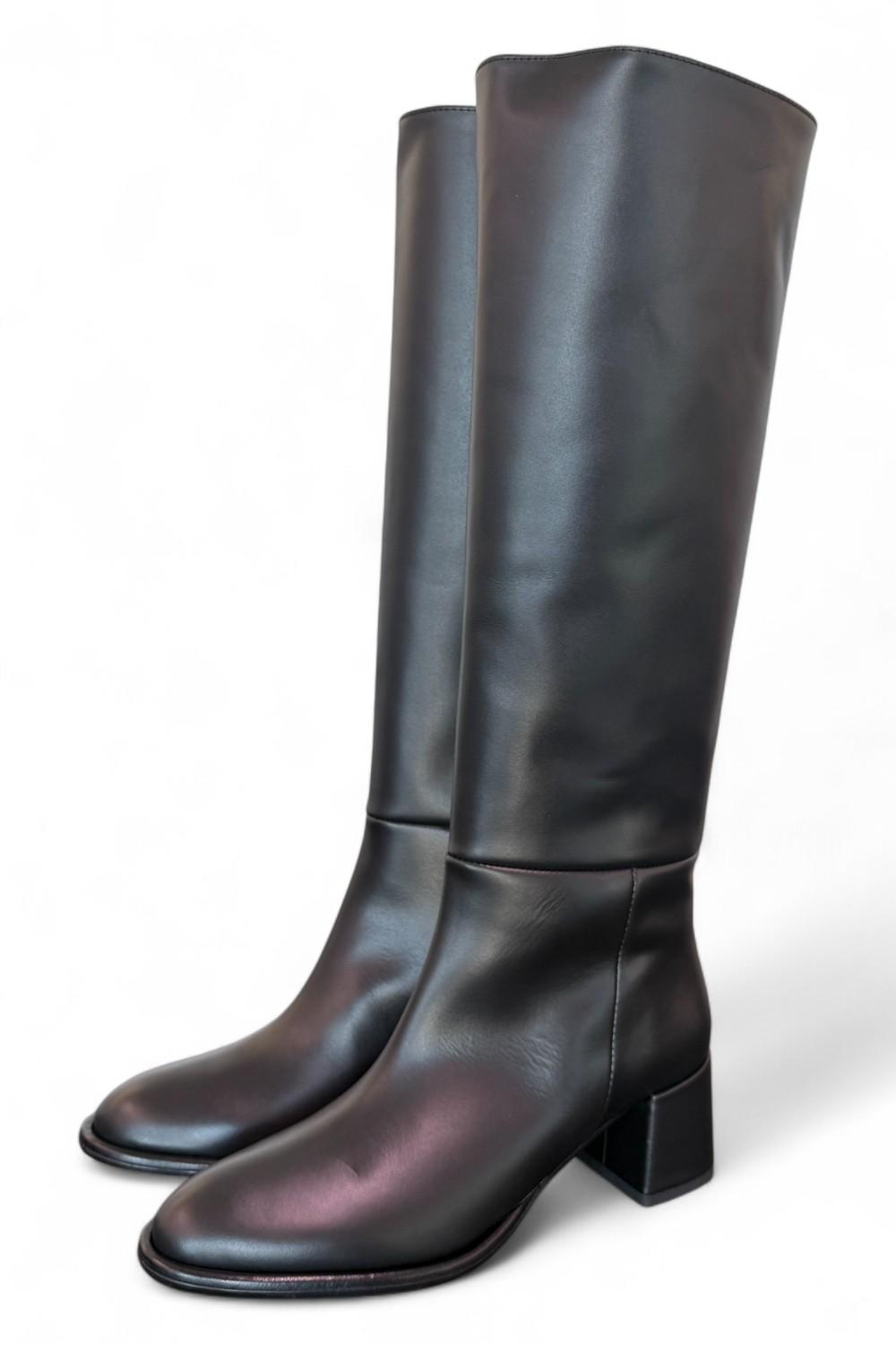 Stivale nappa nera T50 grosso Bianca Di<BR/> 