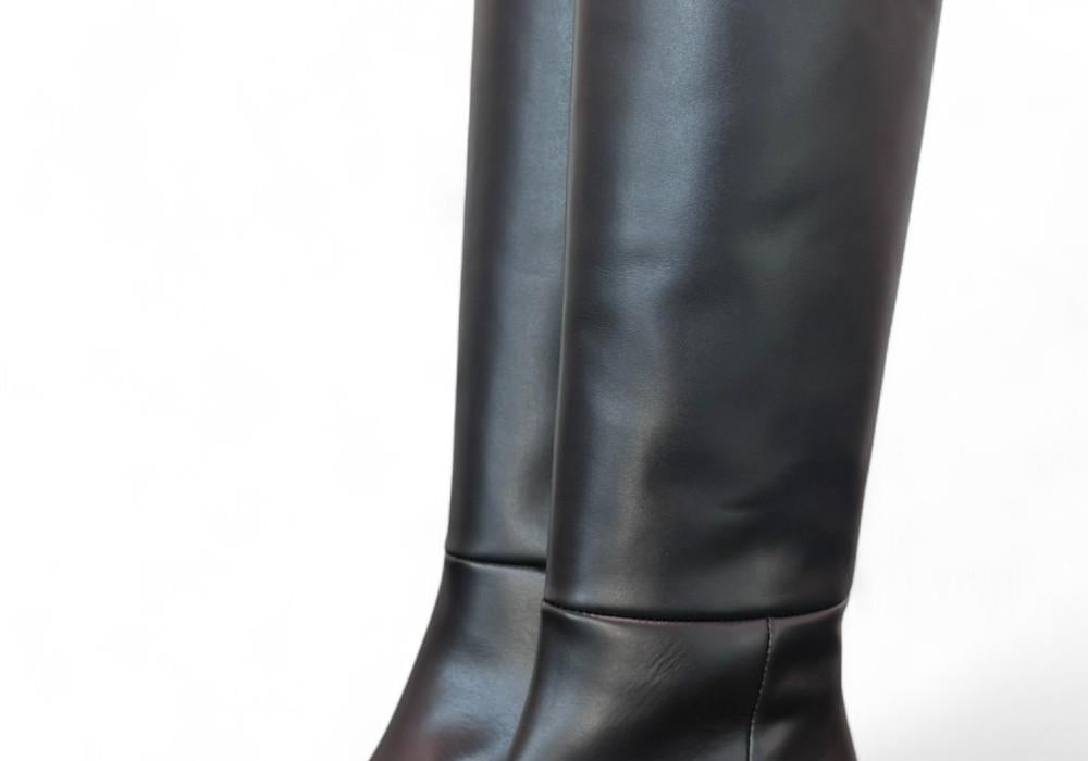 Stivale nappa nera T50 grosso Bianca Di<BR/> 