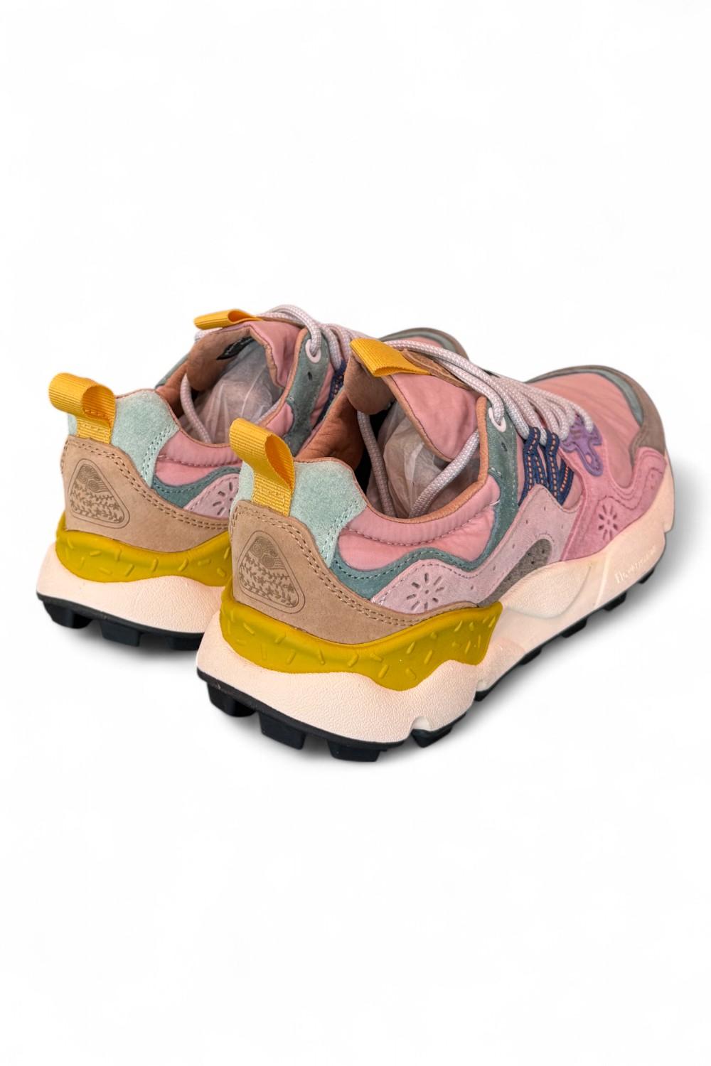 Sneaker donna Flower Mountain Yamano 3 2B22 grey cipria light pink 