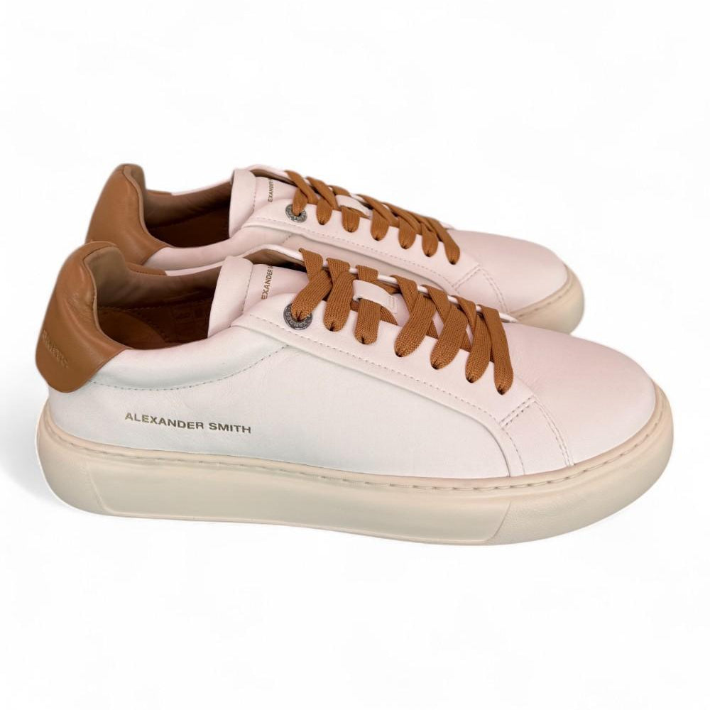Sneaker uomo Soho white mustard Alexander Smith<BR/> 