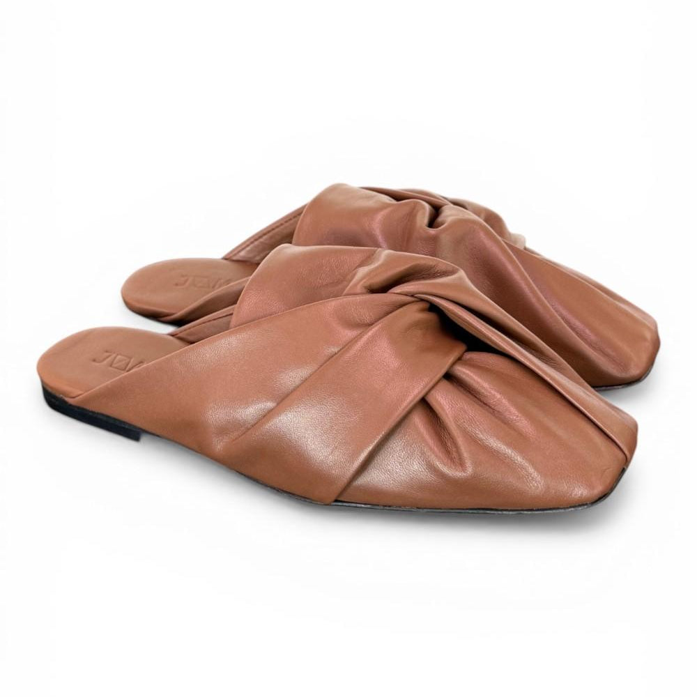 Sabot nodo pelle marrone JVAM<BR/> 