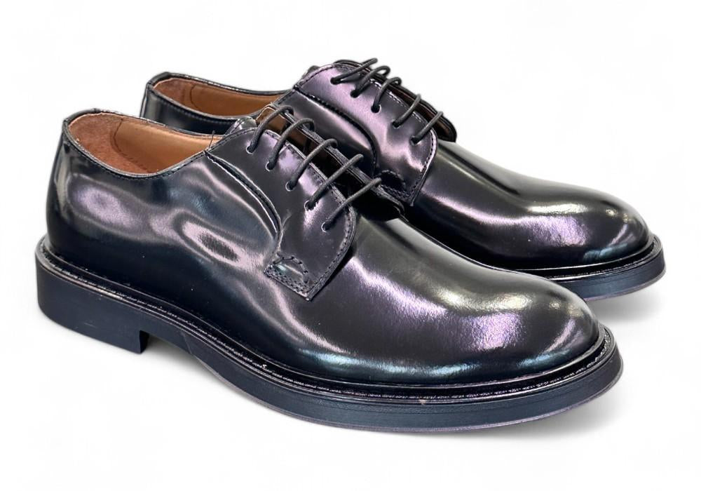 Scarpa allacciata liscia gomma Franco Fedele 