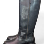 Stivale biker pelle nera Janet 