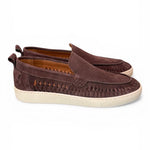 Mocassino cassetta suede intreccio moro Pawelks<BR/> <BR/> 