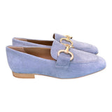 Mocassino suede cielo accessorio Francesco B. 
